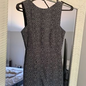 Navy blue and white dress from H&M